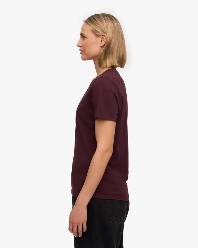 Light Organic Tee för dam – oxblodsröd