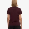 Light Organic Tee för dam – oxblodsröd