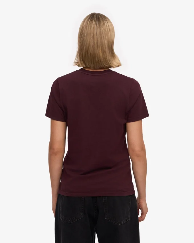 Light Organic Tee för dam – oxblodsröd