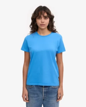 Light Organic Tee för dam – Pacific Blue