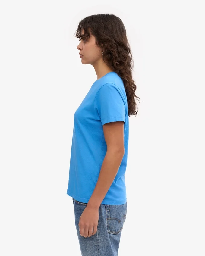 Light Organic Tee för dam – Pacific Blue