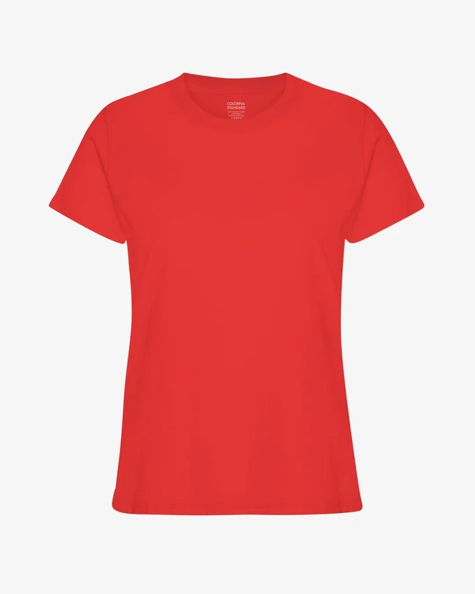 Light Organic Tee för dam – Red Tangerine