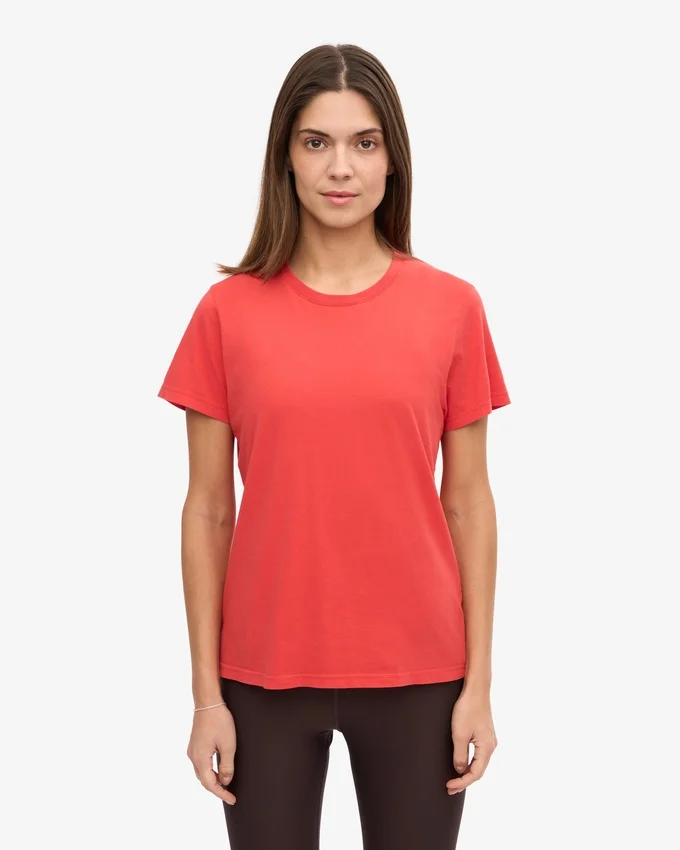 Light Organic Tee för dam – Red Tangerine