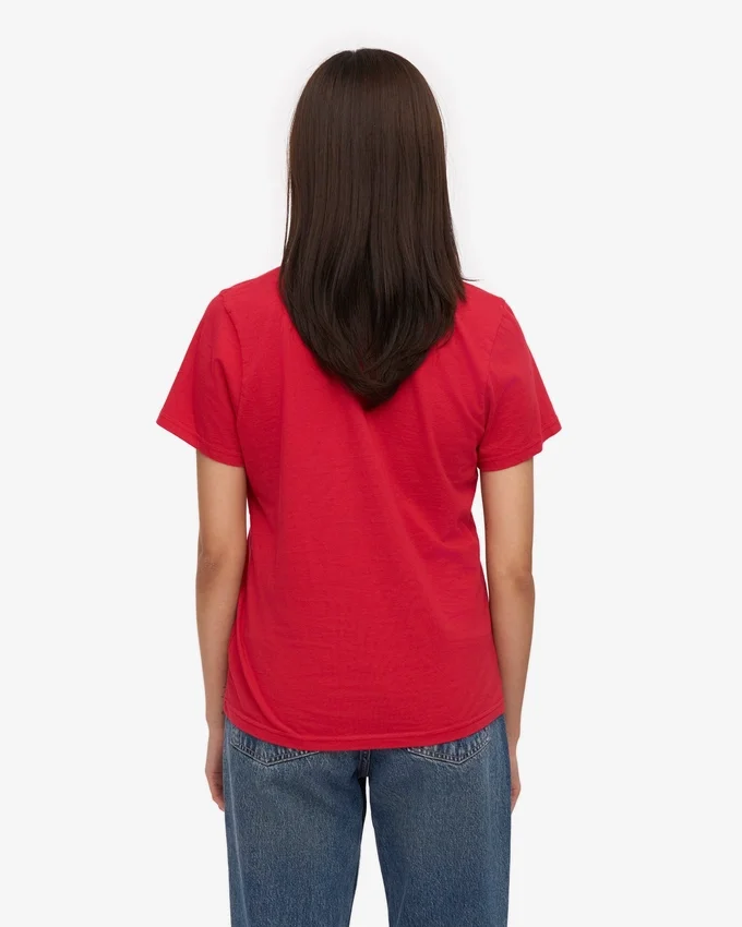 Light Organic Tee för dam – scharlakansröd