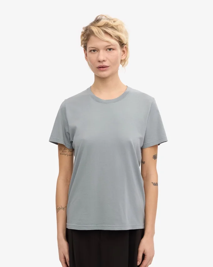 Light Organic Tee för dam – stålblå