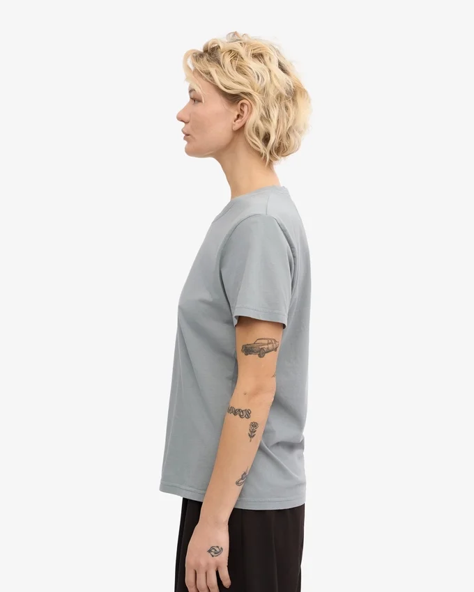 Light Organic Tee för dam – stålblå