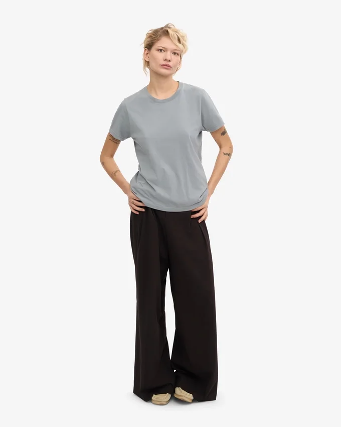 Light Organic Tee för dam – stålblå
