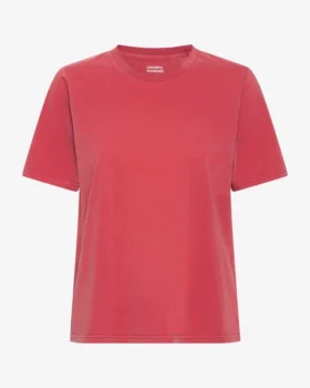 Light Organic Tee för damer – blekt rött