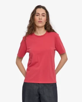 Light Organic Tee för damer – blekt rött