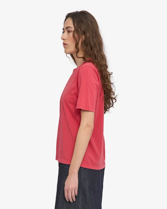 Light Organic Tee för damer – blekt rött