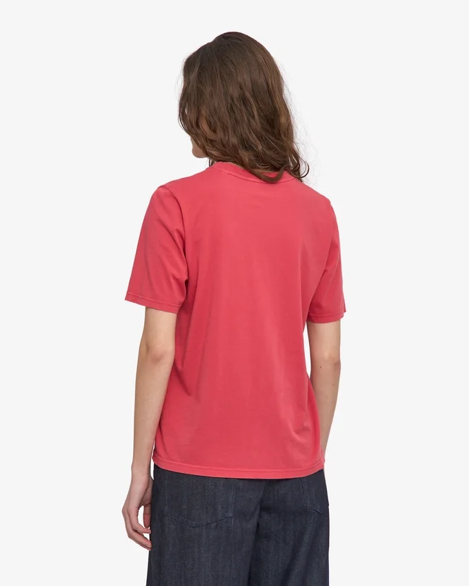 Light Organic Tee för damer – blekt rött