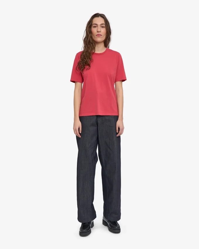 Light Organic Tee för damer – blekt rött