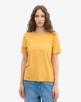 Light Organic Tee för damer – bränd gul