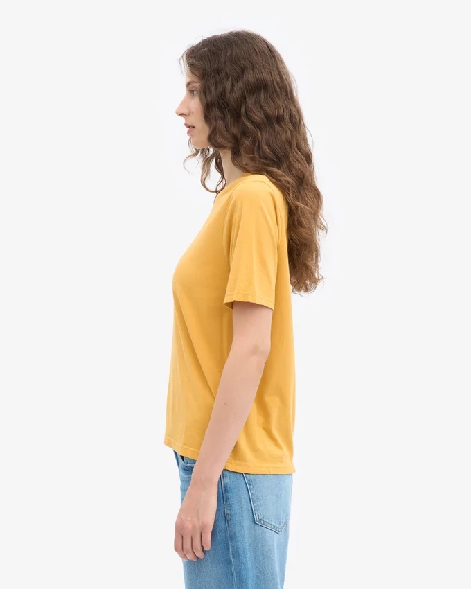 Light Organic Tee för damer – bränd gul