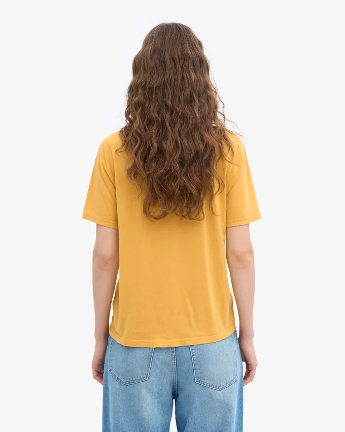 Light Organic Tee för damer – bränd gul