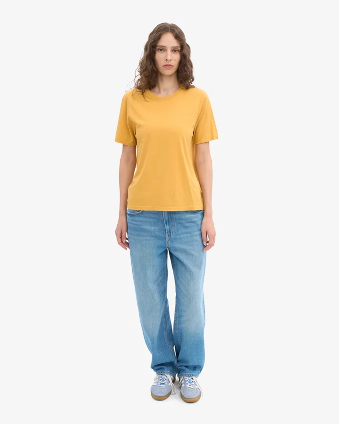 Light Organic Tee för damer – bränd gul