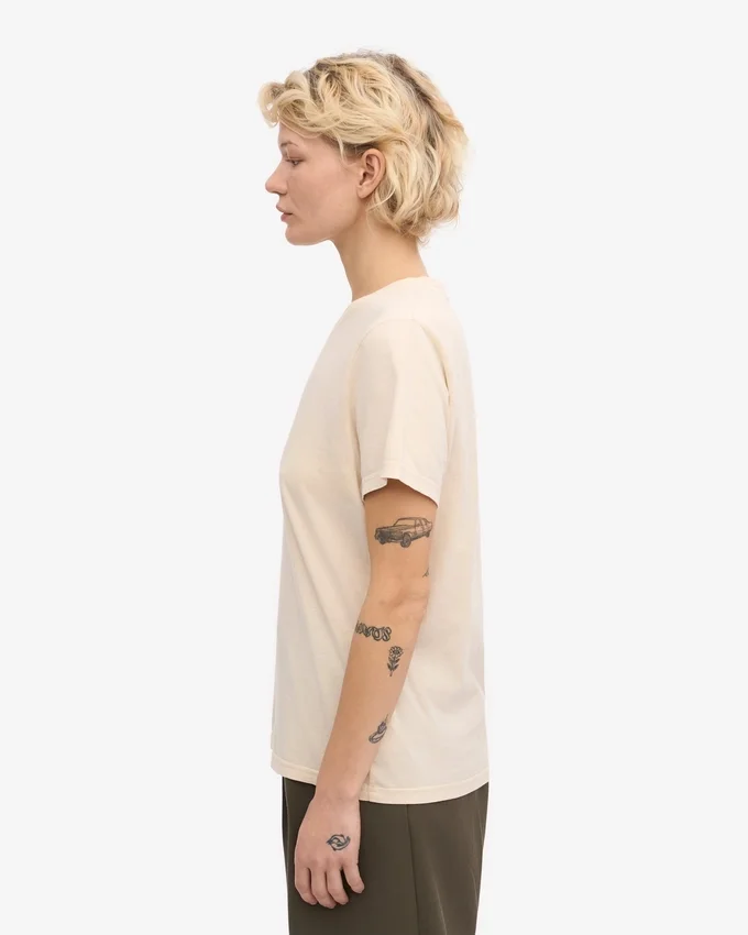 Light Organic Tee för damer – elfenbensvit
