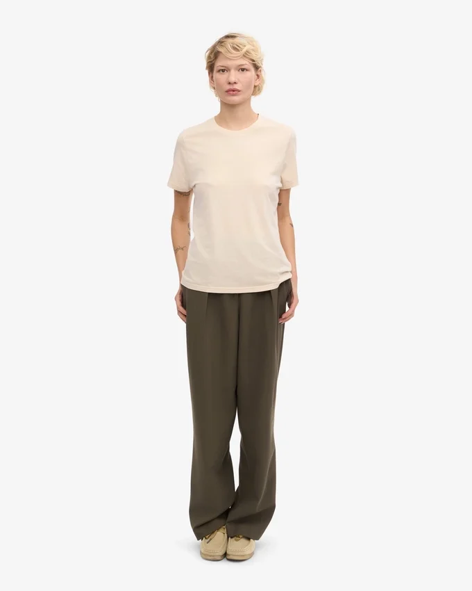 Light Organic Tee för damer – elfenbensvit