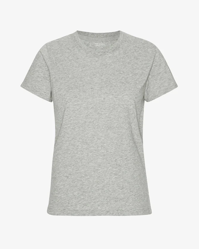 Light Organic Tee för damer – melerad grå