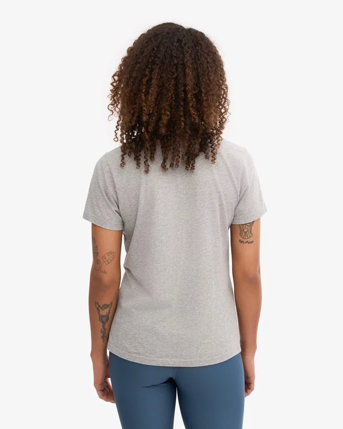 Light Organic Tee för damer – melerad grå