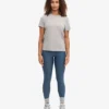 Light Organic Tee för damer – melerad grå