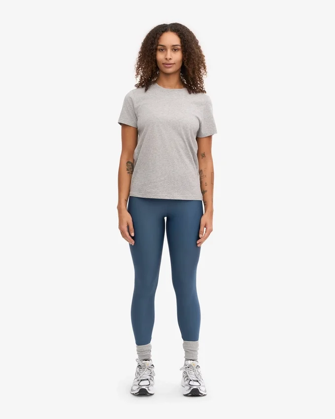 Light Organic Tee för damer – melerad grå