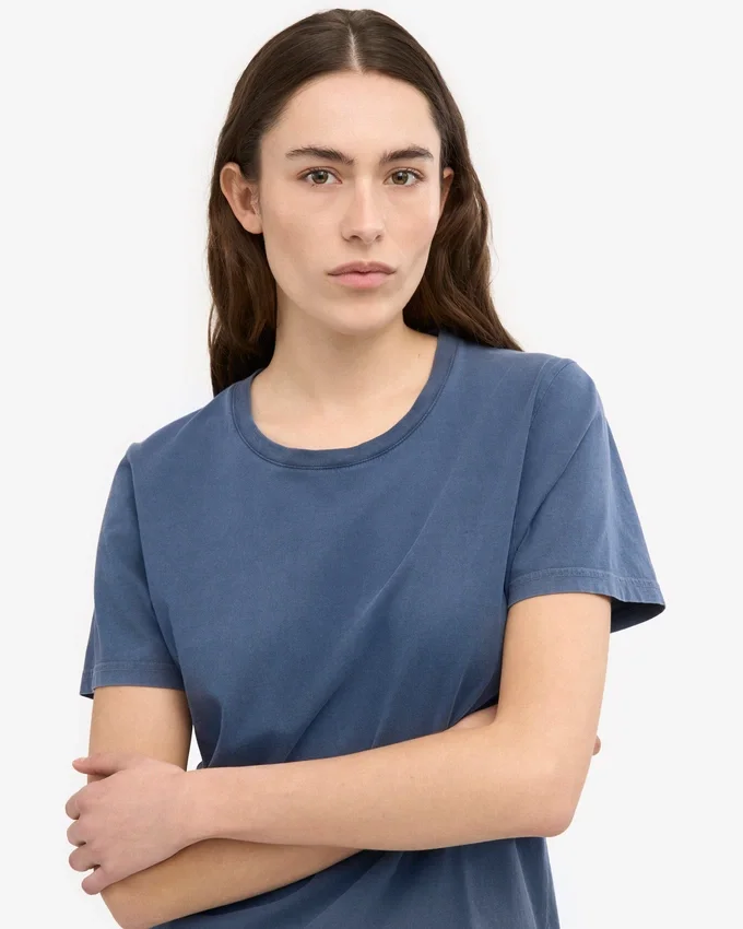 Light Organic Tee för damer – Neptune Blue