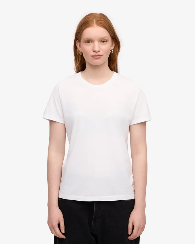 Light Organic Tee för damer – optiskt vitt