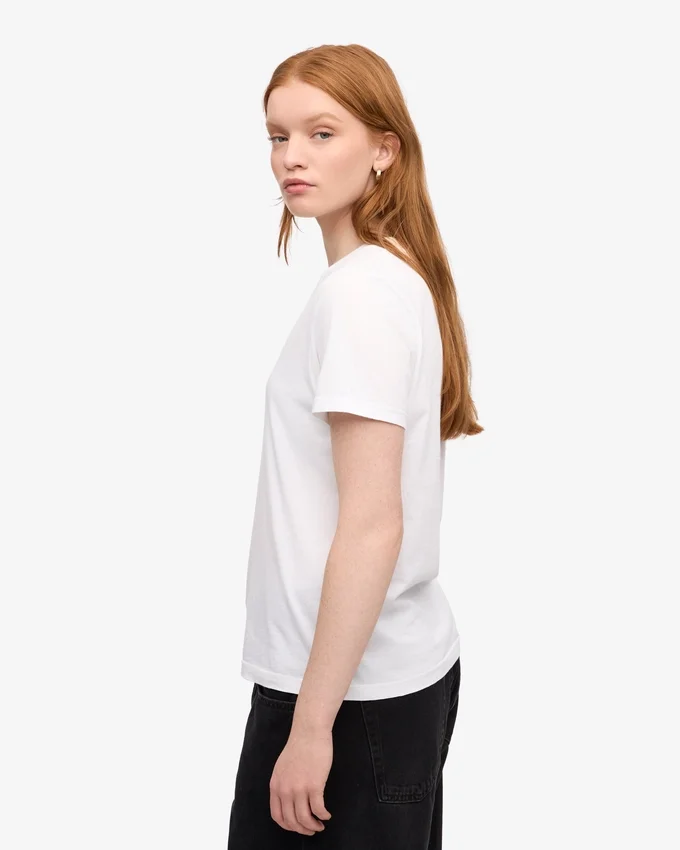 Light Organic Tee för damer – optiskt vitt