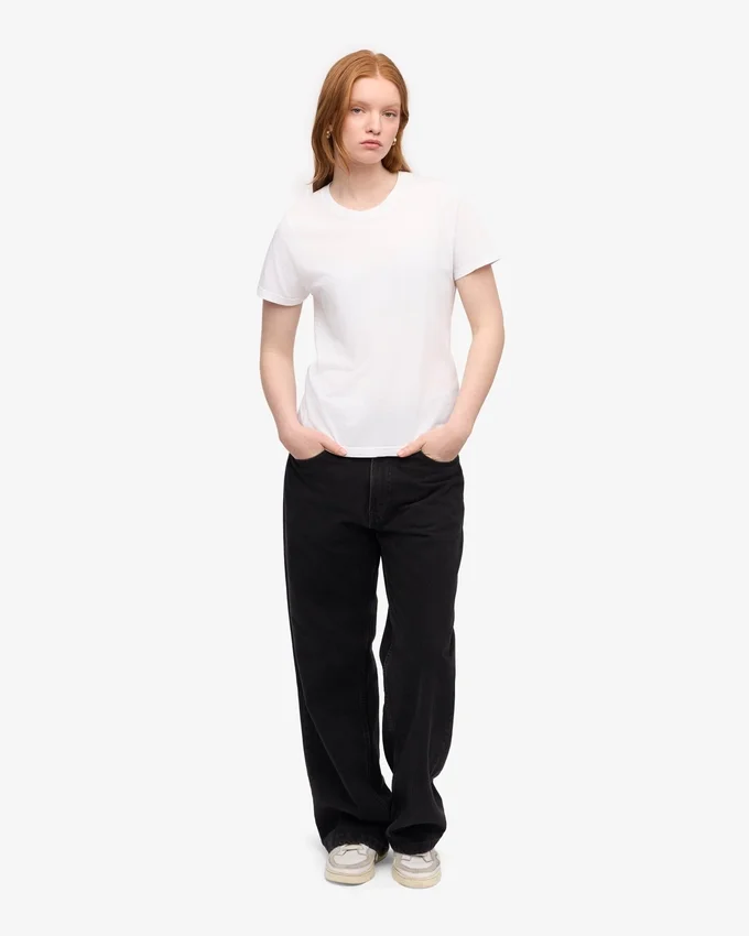 Light Organic Tee för damer – optiskt vitt