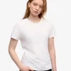 Light Organic Tee för damer – optiskt vitt
