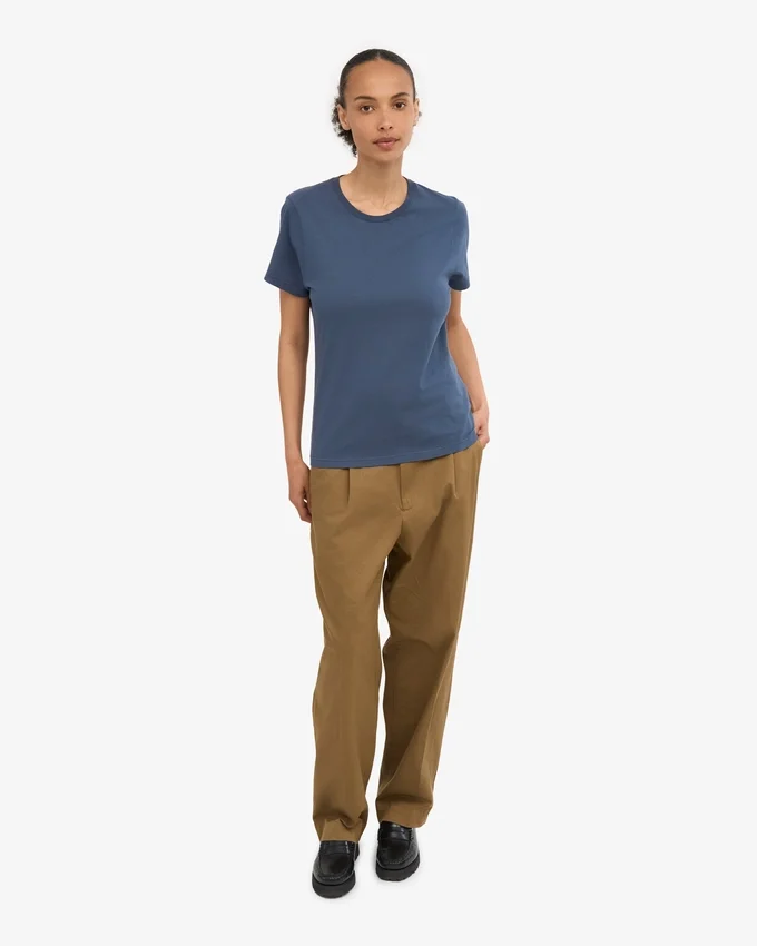Light Organic Tee för damer – petrolblå