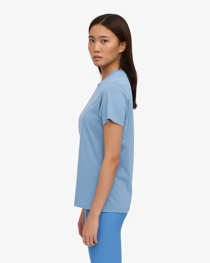 Light Organic Tee för damer – Seaside Blue