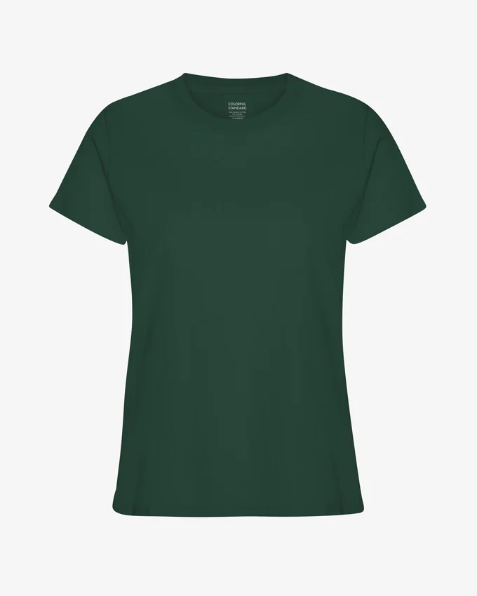 Light Organic Tee för damer – smaragdgrön