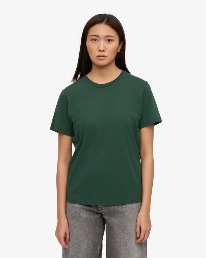 Light Organic Tee för damer – smaragdgrön