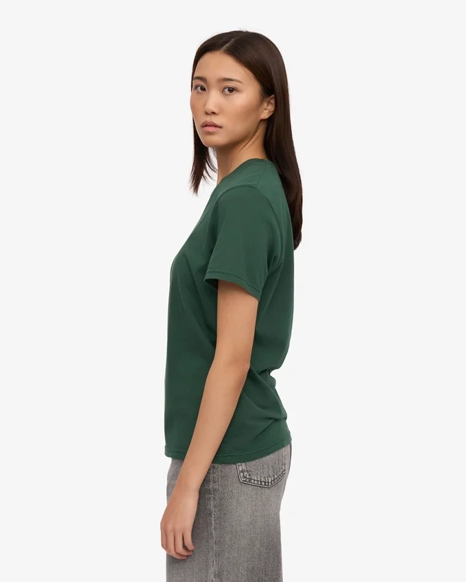 Light Organic Tee för damer – smaragdgrön