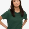 Light Organic Tee för damer – smaragdgrön