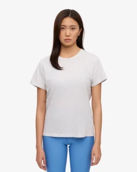 Light Organic Tee för damer – snömelange