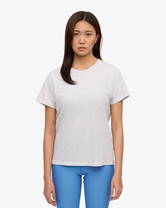 Light Organic Tee för damer – snömelange