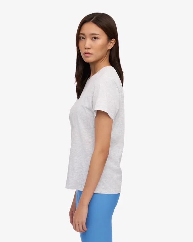 Light Organic Tee för damer – snömelange
