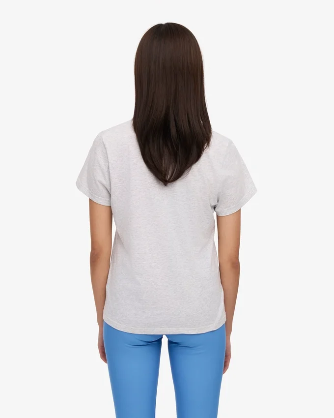 Light Organic Tee för damer – snömelange