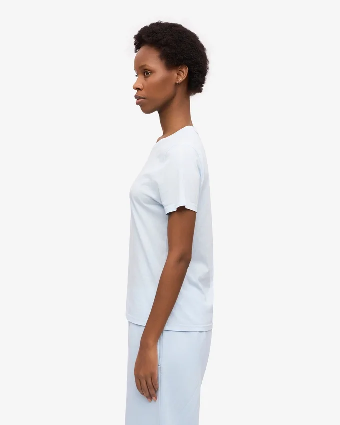 Light Organic Tee för kvinnor – Polar Blue