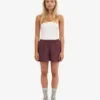 LinneShorts – oxblodsröd