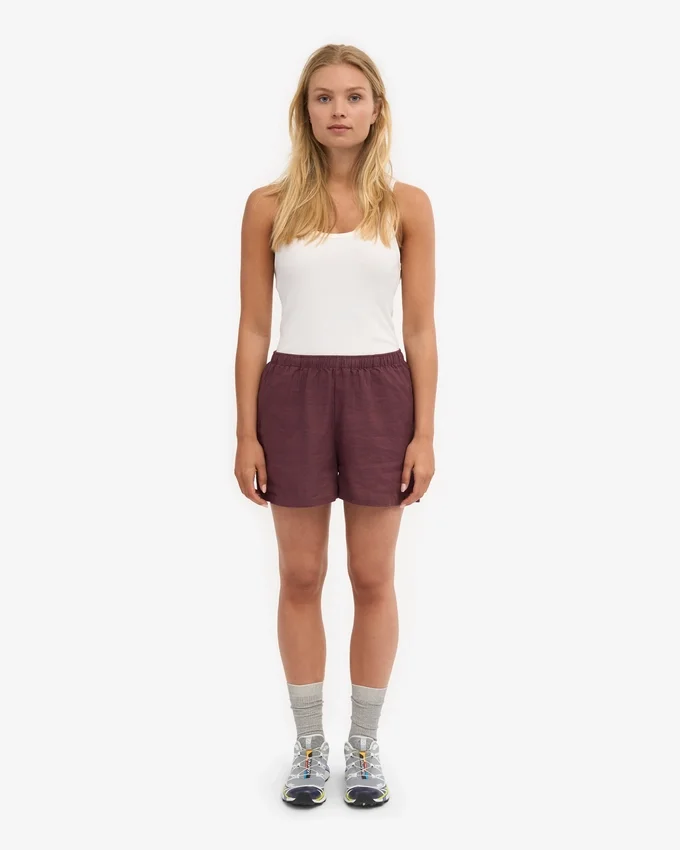 LinneShorts – oxblodsröd