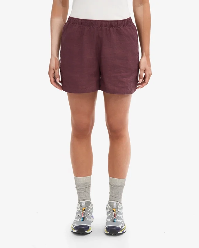 LinneShorts – oxblodsröd