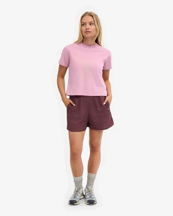 LinneShorts – oxblodsröd