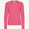 Lätt merinoullströja för damer – Bubblegum Pink