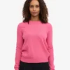 Lätt merinoullströja för damer – Bubblegum Pink