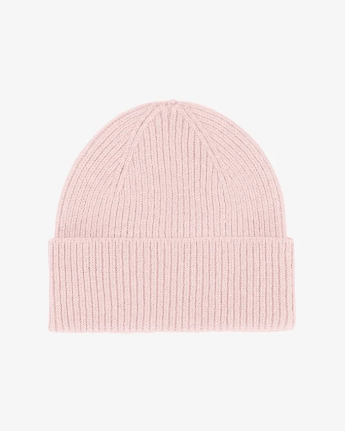 Merinoullmössa – blekt rosa
