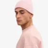 Merinoullmössa – blekt rosa